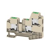 Feed-through terminal block, SNAP IN, dark beige, 10 mm², 57 A, 1000 V