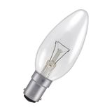 Incandescent Bulb 40W Clear Candle B15d