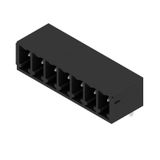 PCB plug-in connector, male header, closed side, THT solder connection, 3.81 mm, Number of poles: 7, 270°, Solder pin length (l): 3.2 mm, tinned, black, Box