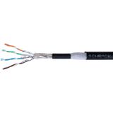S/FTP Cable Cat.7, 4x2xAWG23/1, 1000Mhz, PE OUTDOOR, black (The price is shown without markup on metals. Request a quote for accurate information)