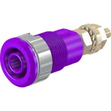 4 mm socket, screw connection, mounting Ø 12.2 mm, CAT III, purple, 23.3020-26