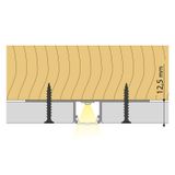 Aluminum profile for plasterboards AA 77x15 mm Whitey diffusion 2 m