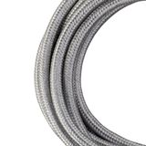 Textile Cable 2C Metallic Silver 3m