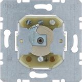 Push button for key cylinder, changeover contact