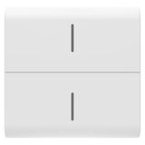 REPLACEABLE BUTTON KEY FOR ECO CONNECTED PUSH BUTTON - 2 MODULES - SATIN WHITE - CHORUSMART