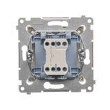 Roller blind momentary switch with key, 5A, anthracite, metalic