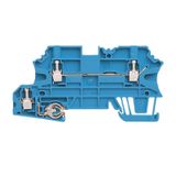Multi-tier modular terminal, Screw connection, blue, 2.5 mm², 800 V, Number of connections: 3, Number of levels: 2, TS 35, V-0