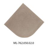 End cap for RH without hole, silver color, 1 pc