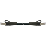 RJ45 male 0° / RJ45 male 0° shielded FRNC/LS0H 4x2xAWG27 shielded bk U