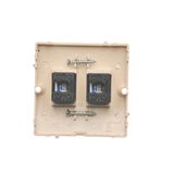 Touch panel 3 modules, Modul 1: 1 touch field, Module 2: 4 touch fields, Module 3: 4 touch fields, Fixing: horizontal, White pearl