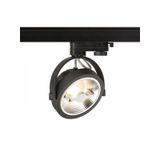 KELLY LED DIMM for 3-circuit tracks black 230V LED 12W 24° 3000K