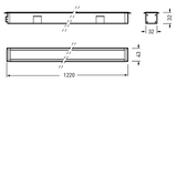 Ground-recessed luminaires Altigo Lens Anthracite rectangular 36W 4000lm rota.asym. medium wide (RM) IP67 IK05 5 SDCM