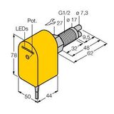 Flow Monitoring Immersion Sensor with Integrated Processor   FCS-GL1/2A2P-VRX/230VAC/A