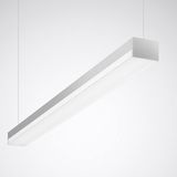 Suspended luminaires Solvan Flow H Prisms Aluminium rectangular ETDD 48W 6300lm Emergency light Wide reduced glare UGR19 (W19) IK03 3 SDCM