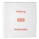 ROCK F/LIGH SW/P-BUT "HEIZUNG NOTSCHALTER" WH