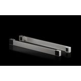 Base/plinth corner pieces with base/plinth trim panels, front and rear for VX base/plinth system, stainless steel New version