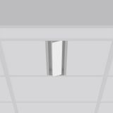 TX-MOVE, 18...39 W, 2450...4700 lm, 830, silver, on/off Recessed proje