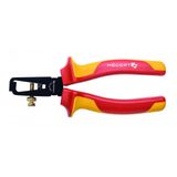 HOEGERT Insulated wire stripper pliers 160 mm, VDE, 1000 V