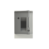 BEF402102 basic E Flush Mounted Transparent Grey Door 2 Module ; BEF402102