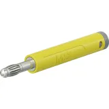 4 mm plug, crimp connection, 2.5 mm², yellow, 64.2054-24