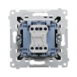 Switch with motion sensor and relay, Gold matt, metalic