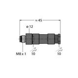 Field-Wireable Connector Male Connector M8 × 1/Ø 8 mm, Straight   BS5141-0