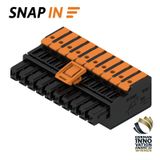 PCB plug-in connector, female plug, Pitch in mm (P): 5.00 mm, Number of poles: 10, 180°, Box