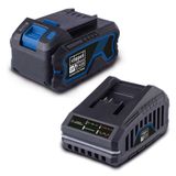 Scheppach 20V 4Ah Battery & 2.4A Charger Starter Kit | IXES Cordless Tools | Long Runtime & LED Display