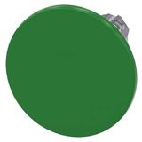 Mushroom pushbutton, 22 mm, round, metal, high gloss, green, 60 mm