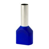 Double insulated sleeve terminal HI 2x4.0/12-ni blue, Al/Cu