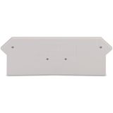 End and intermediate plate 2.5 mm thick light gray