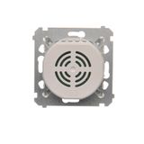 Double Keystone flat IT/telephone socket cover, (module), Silver matt, metalic