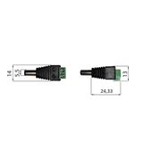 Power connector - fork