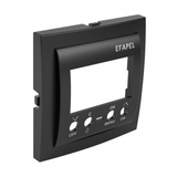 COV PLATE F/ONE CIRC DIG TIME SWITCH MATTE BL