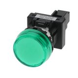 Indicator M22N flat etched, cap color green, LED green, LED voltage 24 VDC A2260113G