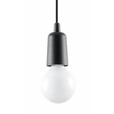 HANGING LAMP DIEGO 1 BLACK E27 1X60W IP20