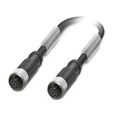 SAC-8P-M12FS/ 5,0-PUR/M12FS SH - Sensor/actuator cable