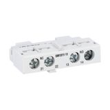 Add-on auxiliary contact. Front mount 1NO+1NC. For SM1...