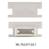 End cap for BD without hole, silver color, 1 pc