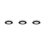 Himal recessed spotlight LED black 3-pack