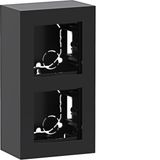 Enclosure, 2-way, high design, surface-mount, A.8, night black glossy