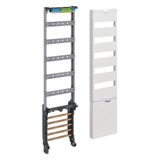 Distribution panel, universZ, 1050mm, 5-row, with SaS, 5-pole 12x10mm