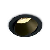 BLACK GU10 10W BLACK REFLECTOR DARK LIGHT ADJUSTABLE
