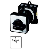 T0-3-8228/Z Reversing switches, T0, 20 A, rear mounting, 3 contact unit(s), Contacts: 5, 45 °, momentary, With 0 (Off) position, with spring-return from both dire