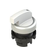 Illuminated long handle selector, 3 positions white with marking