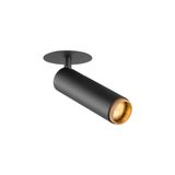 GRIP! M,  recessed CL, PHASE, 3000K, 42ø, IP20, cyl, bl/gold
