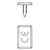 Busbar end-cap 2-pole, 10mmý