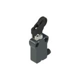 Modular prewired switch with adjustable offset roller lever