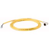 CSDR4A3CY2202 Connection cable, 4p/3Ltg, DC current, coupling m12 angled, open end, L=2m