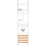 Counter panel Z1B-16L, 1 panel, H=1050mm, 1-3.HZ 16mm² long, cable (Z1B-16L)